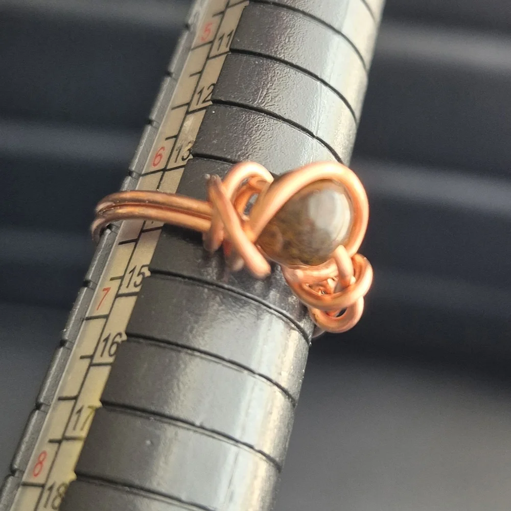 Tigers Eye Set Of Handmade Copper Rings! - Picture 7 of 8